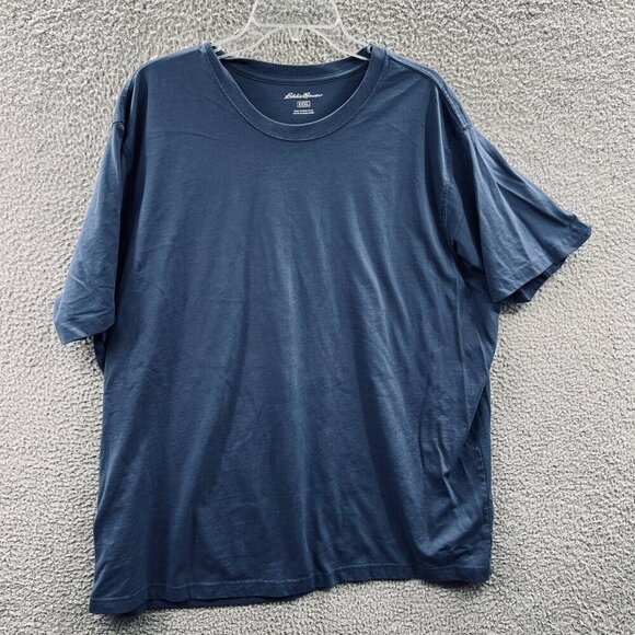 Eddie Bauer Mens Shirt 3XL‎ XXXL Blue Pullover Short Sleeve - Picture 1 of 8